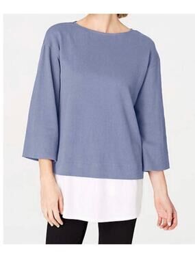 Pure Jill Layered Crinkle Knit Tunic Top Style 140614 Womens Size 1X